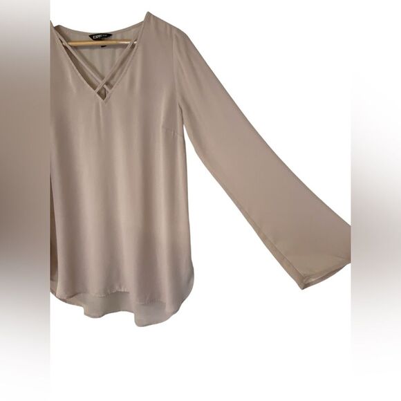 Express Dusty Pink Long Sleeve Tunic Size Medium - Picture 3 of 7